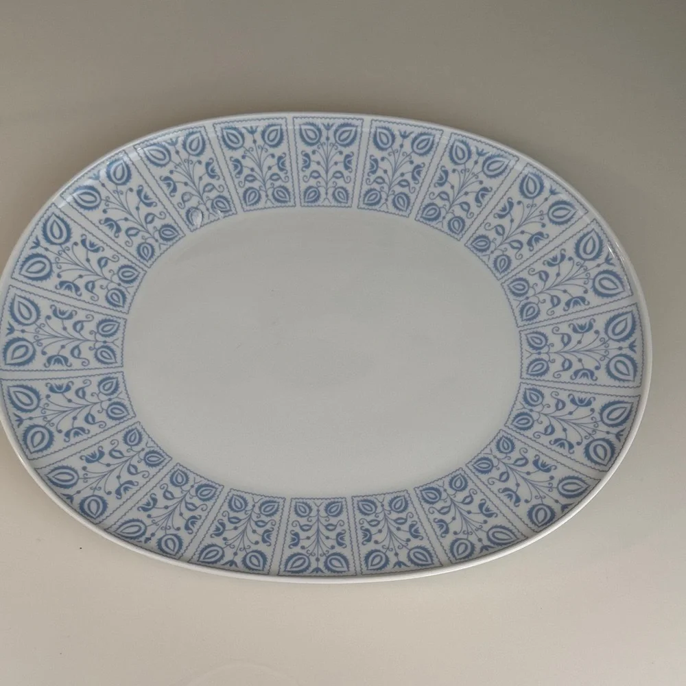 Heinrich Selb Bavaria blue DUTCH platter 14